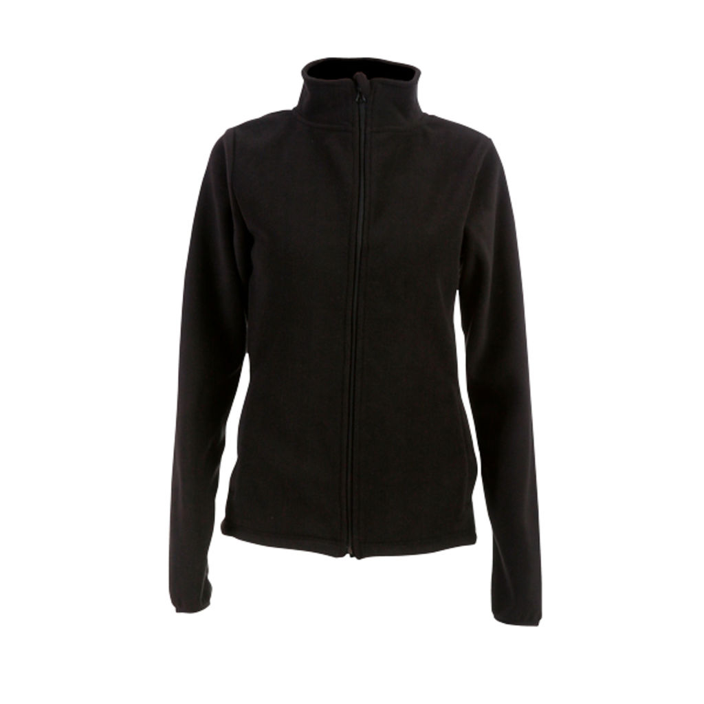 THC HELSINKI WOMEN. Жіноча флісова куртка з блискавкою, колір чорний  розмір XL