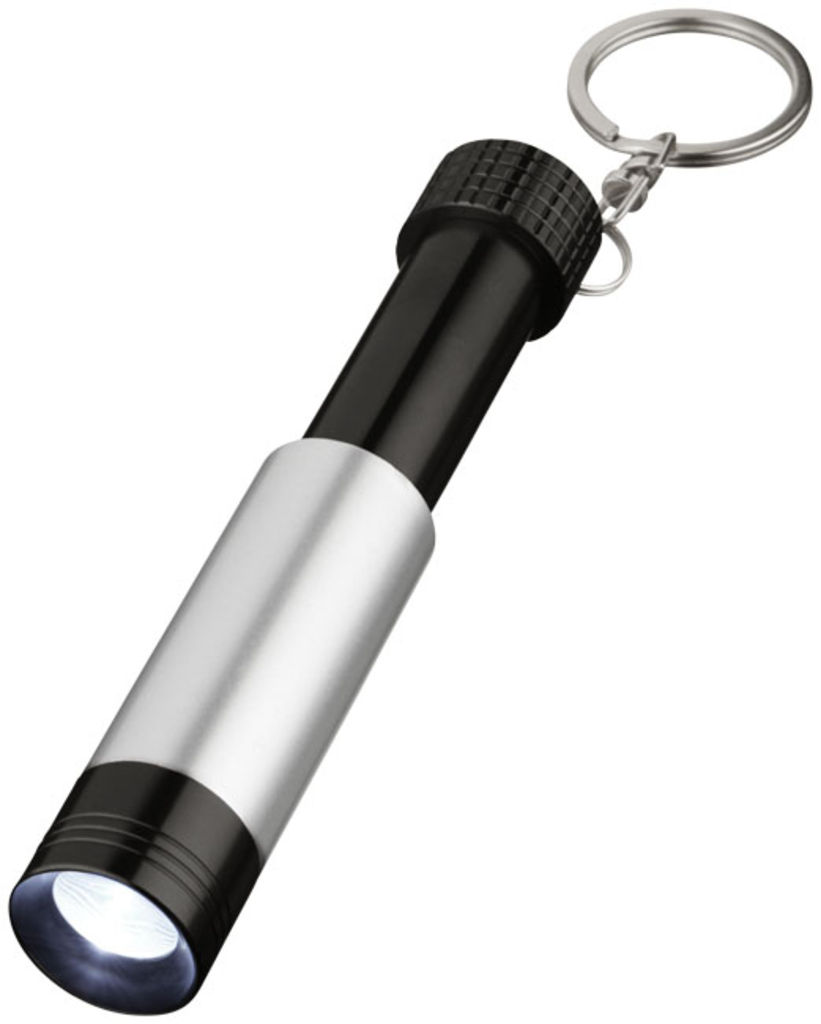 Подсветка для ключей LightsUp, цвет сплошной черный, серебристый