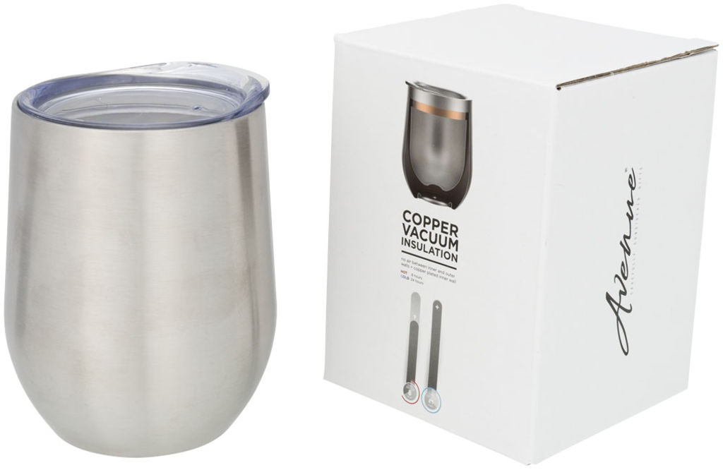Кубок з вакуумною ізоляцією Corzo Copper, колір срібний