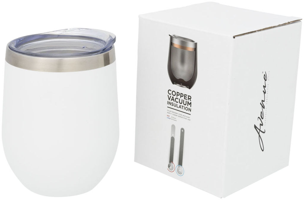 Кубок з вакуумною ізоляцією Corzo Copper, колір білий