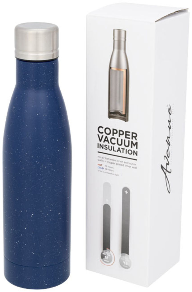 Плямиста мідна вакуумна пляшка Vasa, колір синій