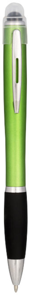 Светодиодная ручка Nash с цветным элементом, цвет лайм