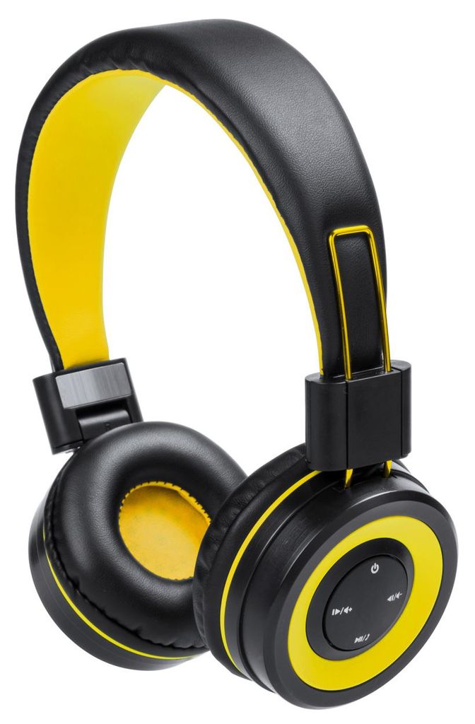 Навушники Bluetooth Tresor, колір жовтий