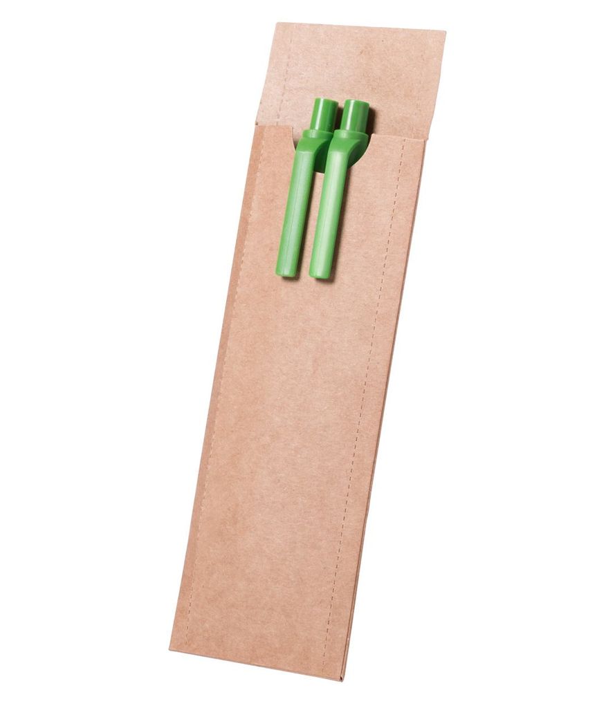 Набір ручка і олівець Bislak, колір зелений