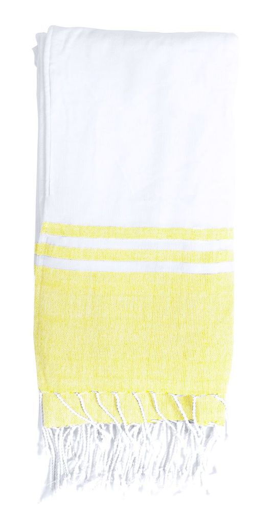Пляжний рушник Minerva, колір жовтий