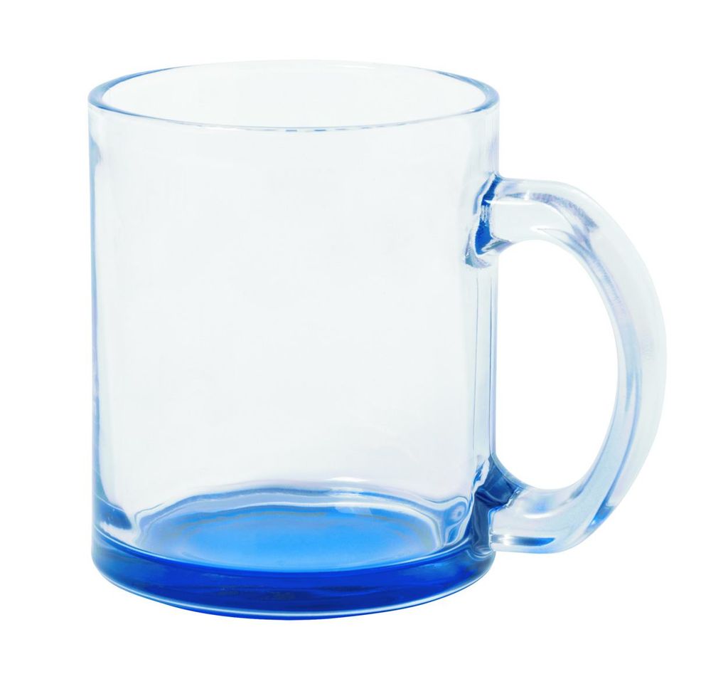 Кружка стеклянная Bitrok, цвет синий