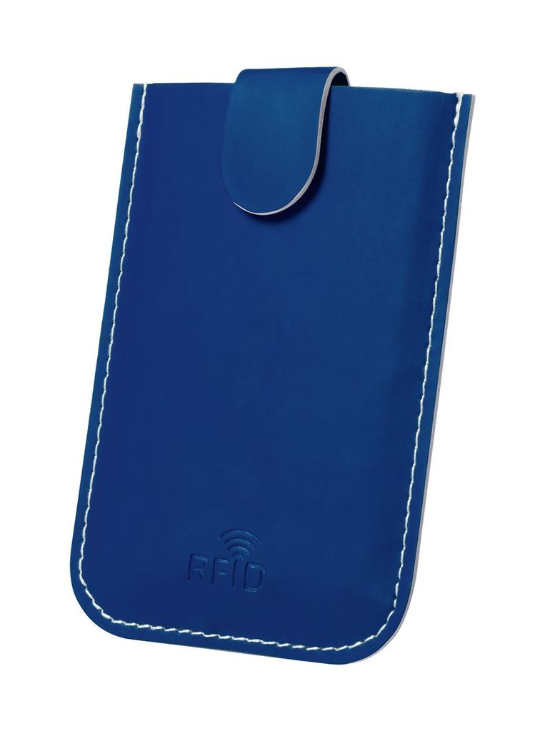 Картхолдер с блокировкой RFID, цвет синий