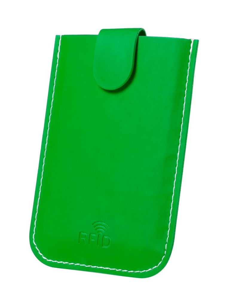 Картхолдер з блокуванням RFID, колір зелений