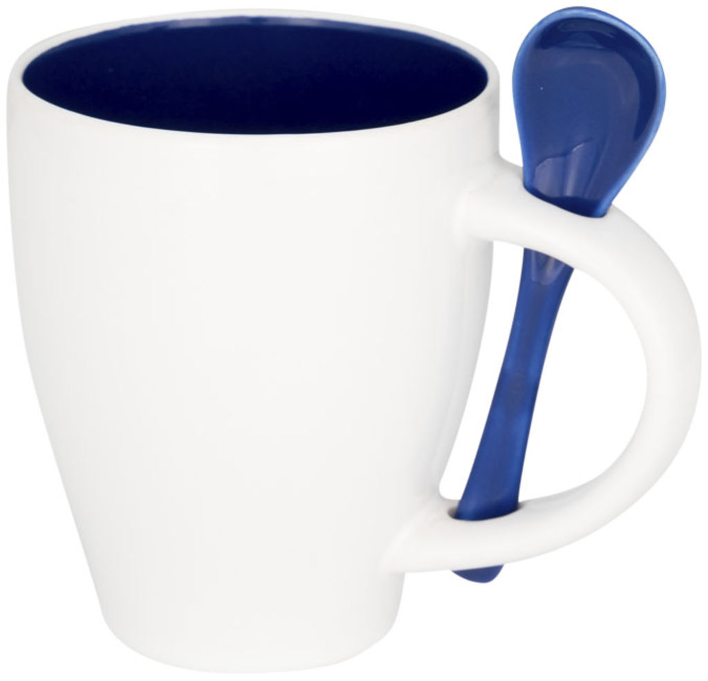 Чашка з ложкою Nadu, колір синій