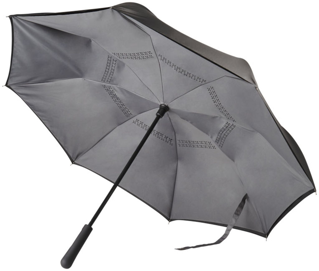 Зонт Lima 23'', цвет сплошной черный, серый