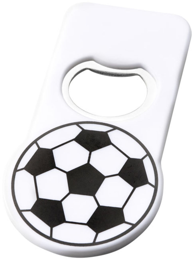 Футбольна відкривачка для пляшок з магнітом, колір білий