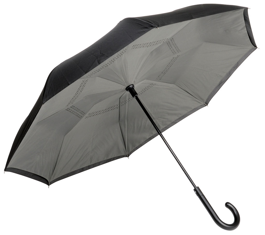 Зонт-трость автоматический OPPOSITE, цвет тёмно-серый, чёрный