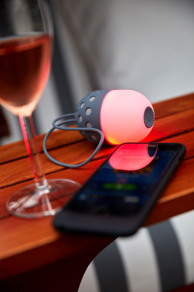Колонка Bluetooth FIREFLY, цвет белый, серый - 56-0406278- Фото №3