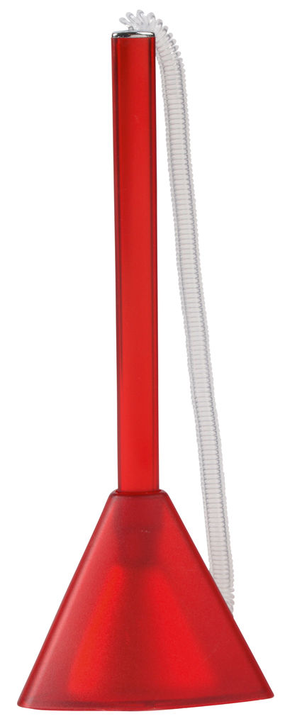 Ручка з підставкою TRIANGLE, колір червоний
