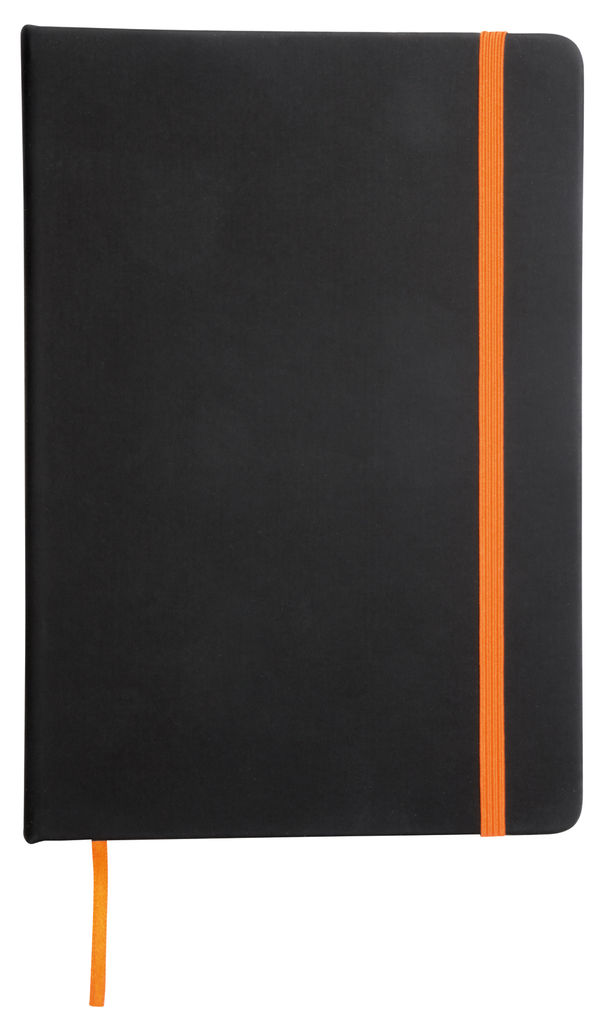 Блокнот LECTOR А6, колір чорний, помаранчевий
