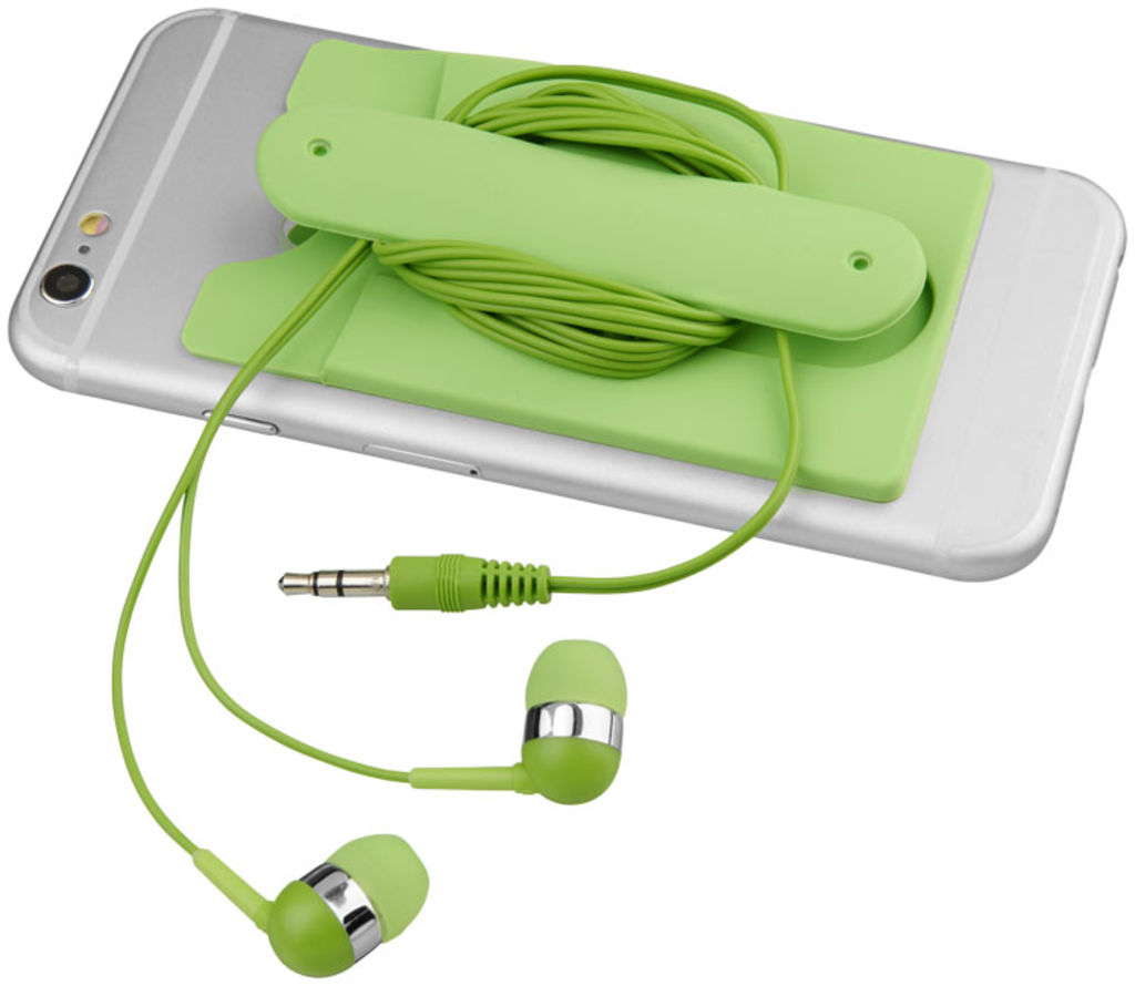 Навушники Silic Phone Wallet-LM, колір лайм