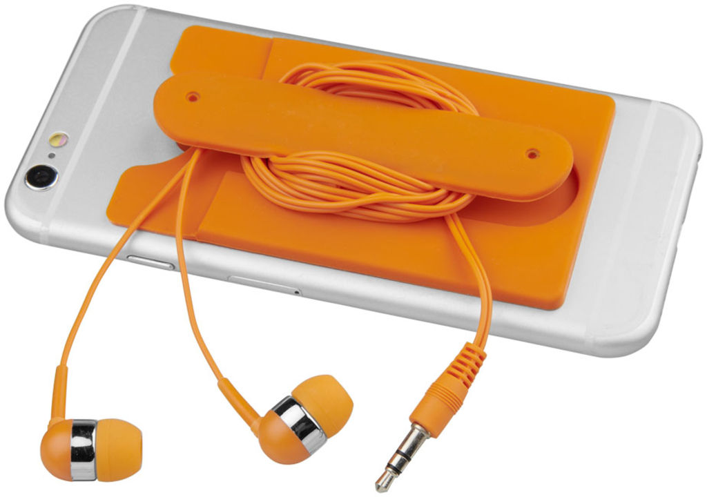 Наушники Silic Phone Wallet-WH, цвет оранжевый