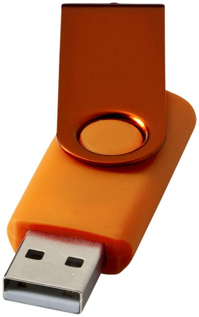 Флешка-твистер 1GB, цвет оранжевый