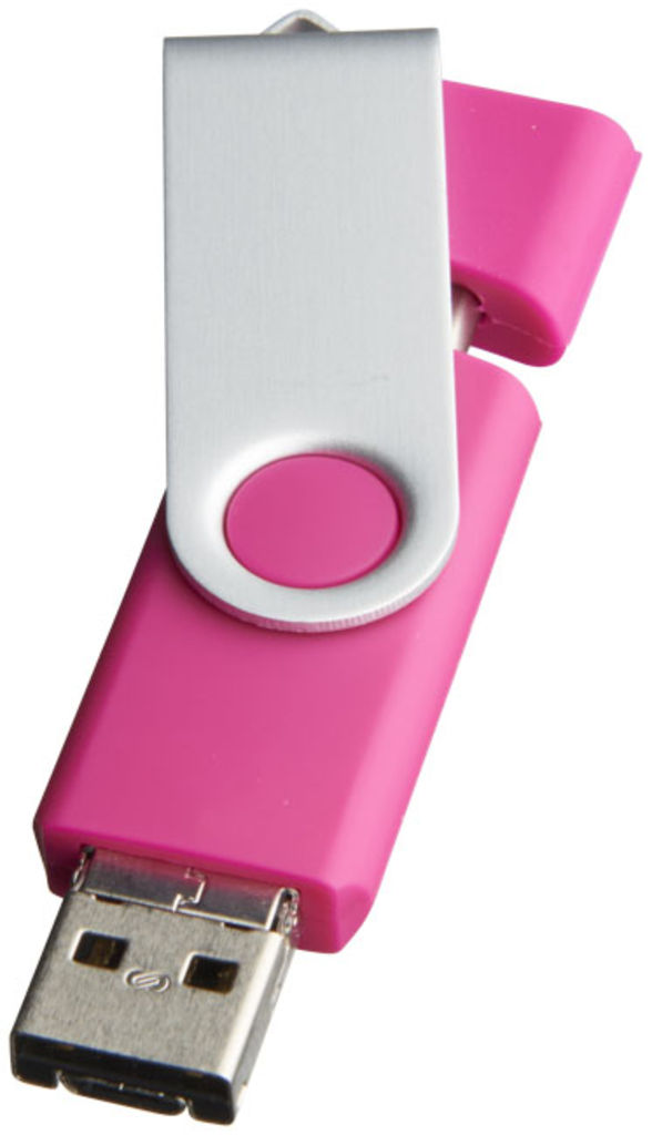 Флешка-твистер 1GB, цвет фуксия