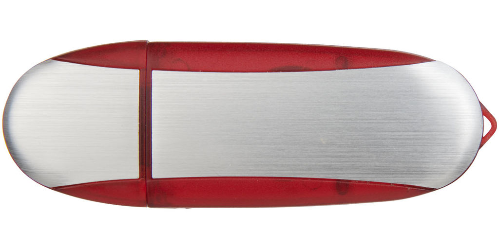 Флешка 4GB, колір червоний, сріблястий - 1Z30582G-4GB- Фото №4