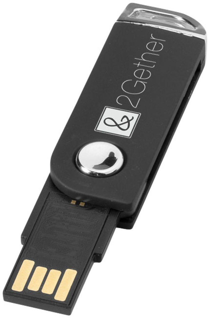 Флешка 1GB, цвет сплошной черный - 1Z47000D-1GB- Фото №5