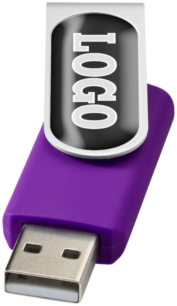 Флешка-твистер 2GB, цвет пурпурный