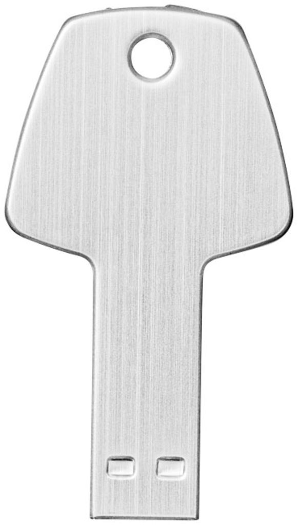 Флешка-ключ алюминиевая 16GB, цвет серебряный - 1Z33390D-16GB- Фото №7