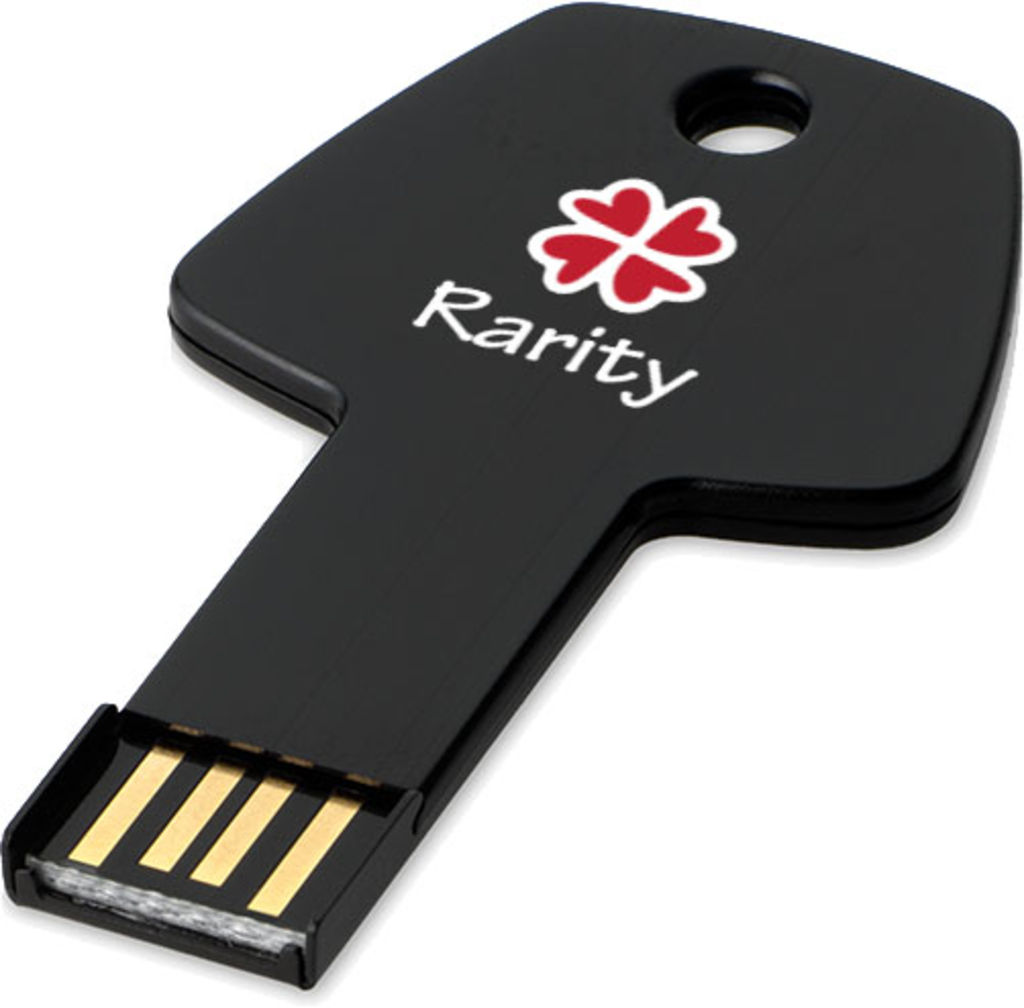 Флешка-ключ алюминиевая 8GB, цвет сплошной черный - 1Z33391D-8GB- Фото №5