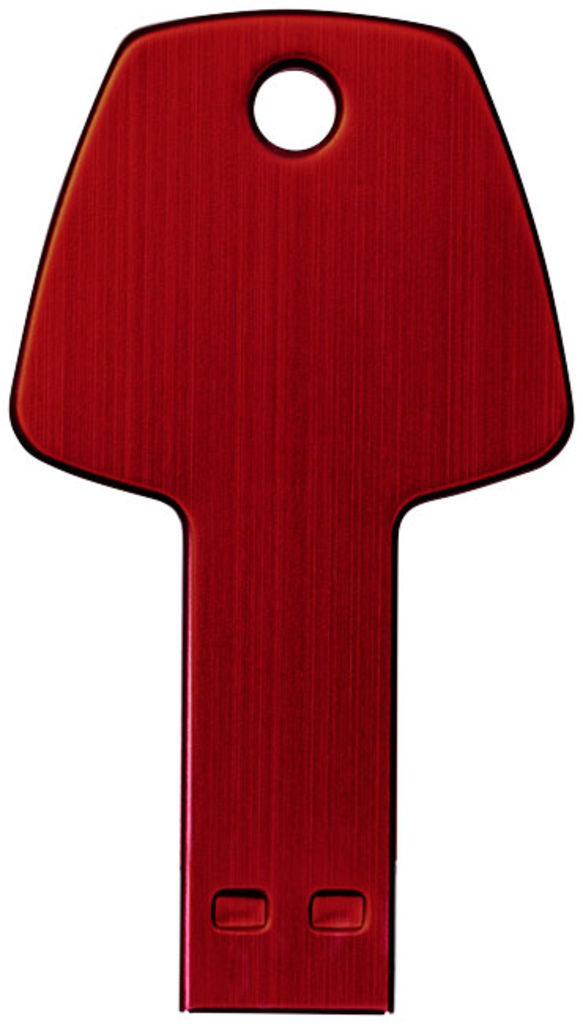 Флешка-ключ алюминиевая 16GB, цвет красный - 1Z33392D-16GB- Фото №2