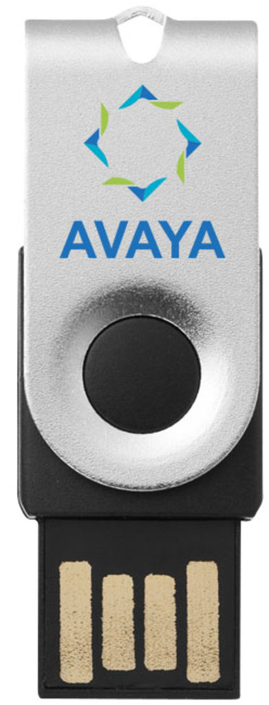 Флешка-твістер 8GB, колір сріблястий - 1Z38722D-8GB- Фото №4