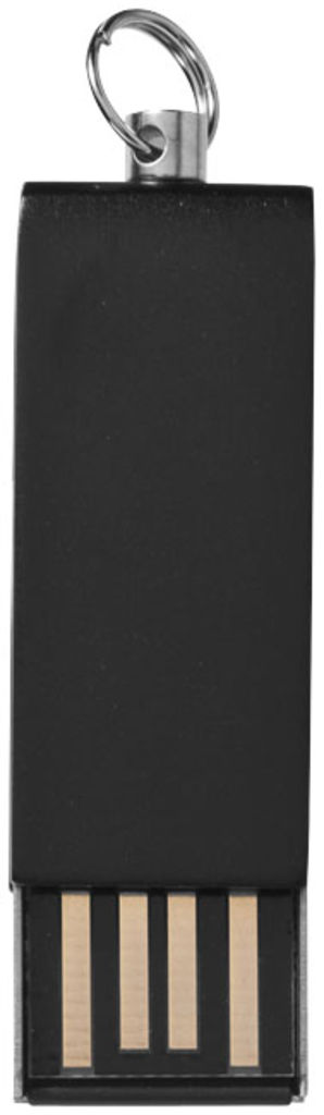 Флешка поворотная мини 4GB, цвет сплошной черный - 1Z39273D-4GB- Фото №3