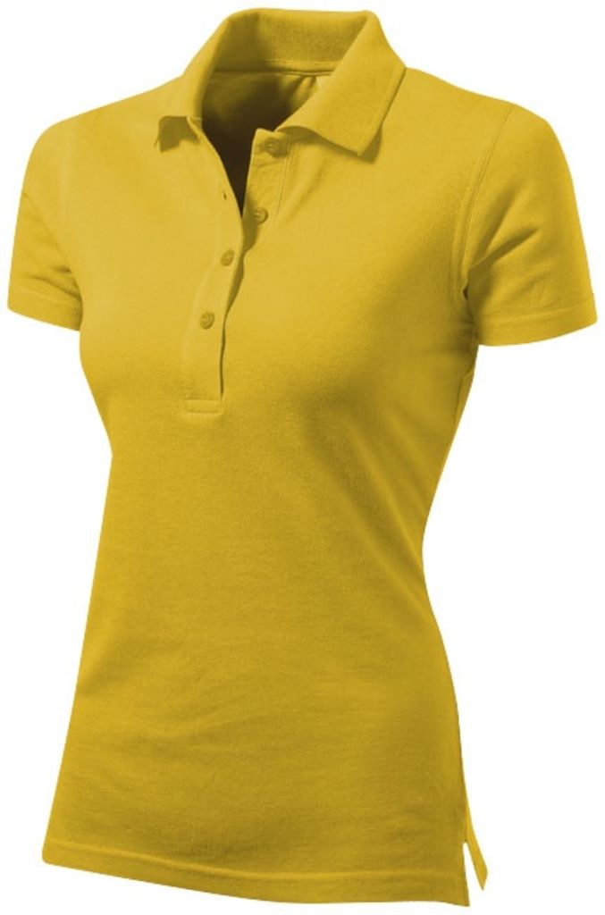 Рубашка поло женская First, цвет желтый  размер S-XXL