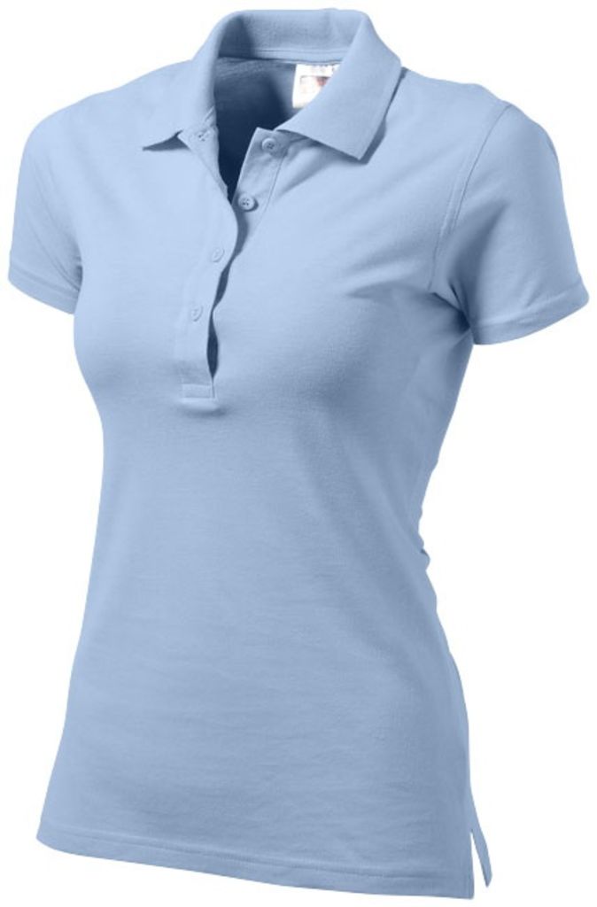 Рубашка поло женская First, цвет голубой  размер S-XXL