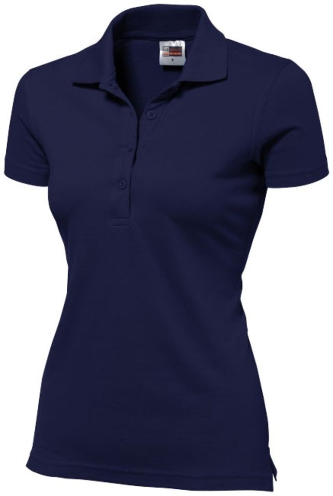 Рубашка поло женская First, цвет темно-синий  размер S-XXL
