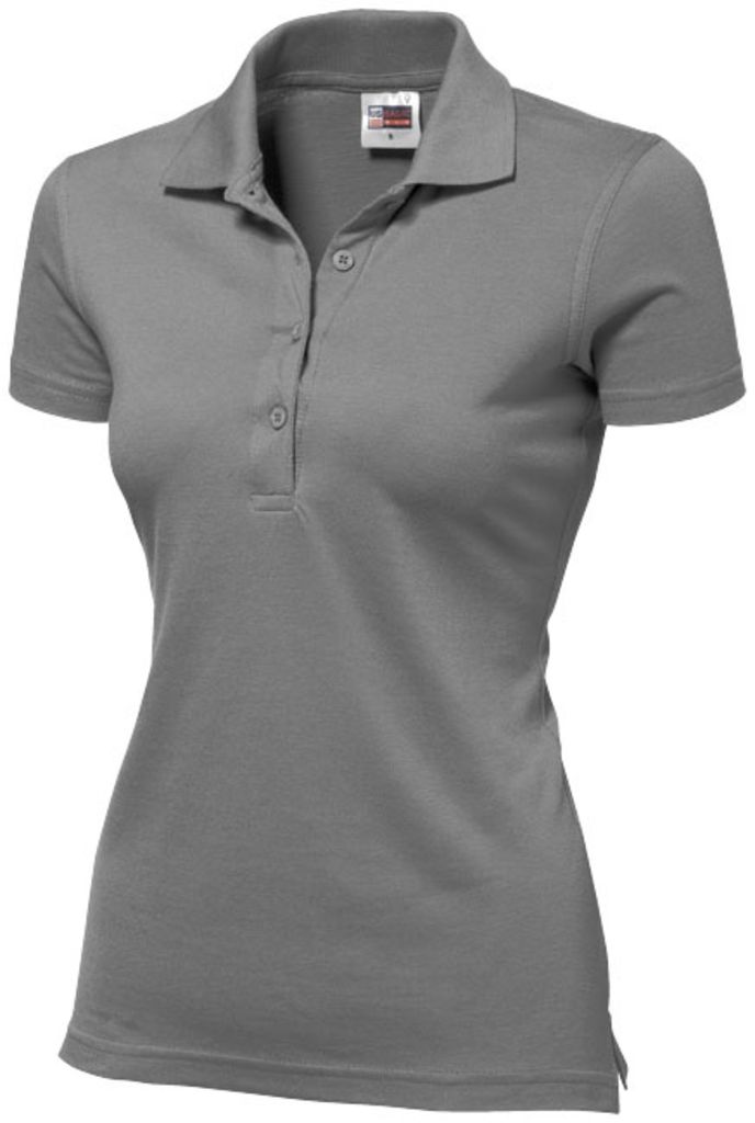Рубашка поло женская First, цвет серый  размер S-XXL
