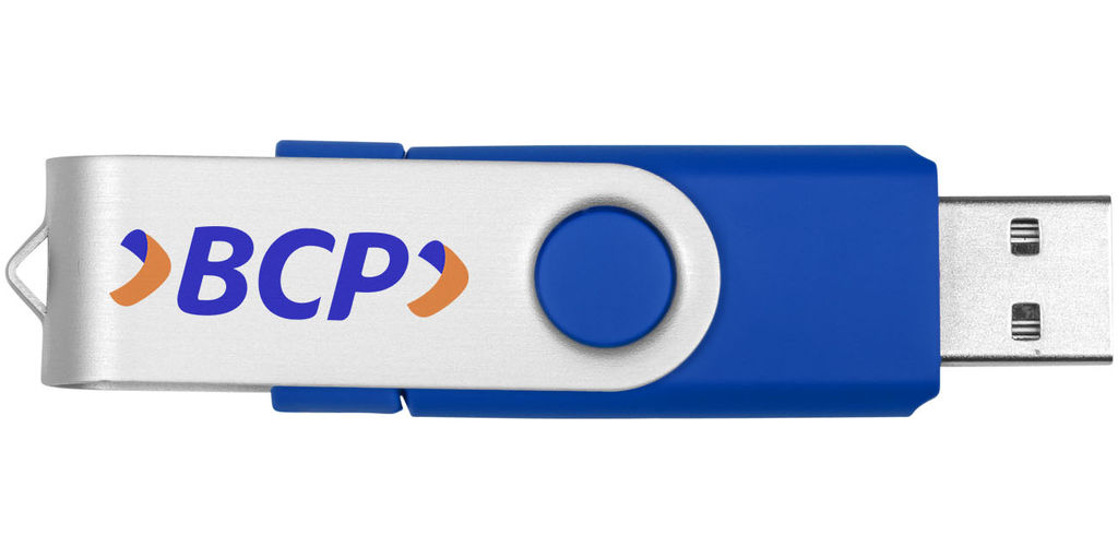 Флешка-твістер 2GB, колір cиній - 1Z20120D-2GB- Фото №2