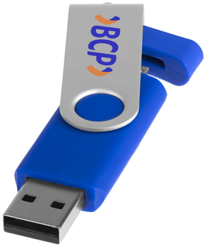 Флешка-твістер 2GB, колір cиній - 1Z20120D-2GB- Фото №5
