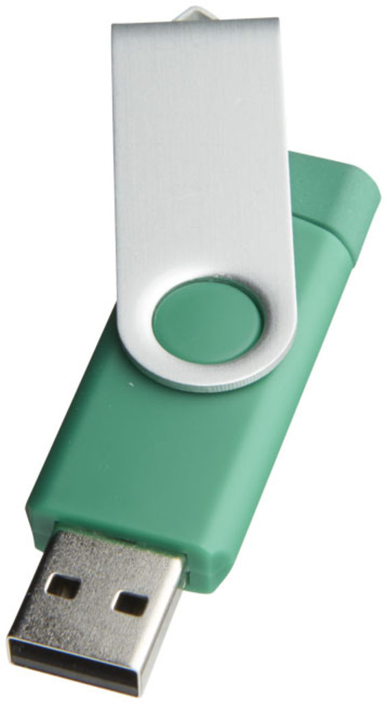 Флешка-твістер 2GB, колір зелений - 1Z20130D-2GB- Фото №7
