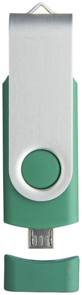 Флешка-твістер 4GB, колір зелений - 1Z20130D-4GB- Фото №8