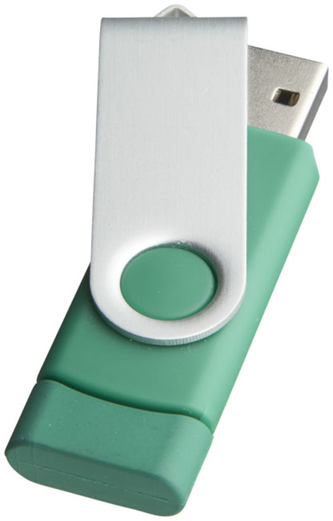 Флешка-твістер 8GB, колір зелений - 1Z20130D-8GB- Фото №6