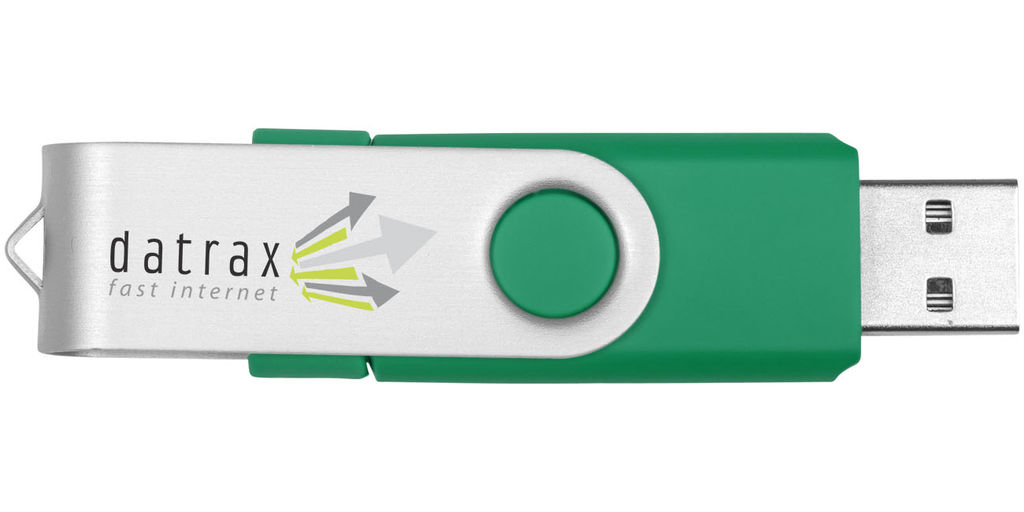 Флешка-твістер 16GB, колір зелений - 1Z20130D-16GB- Фото №2