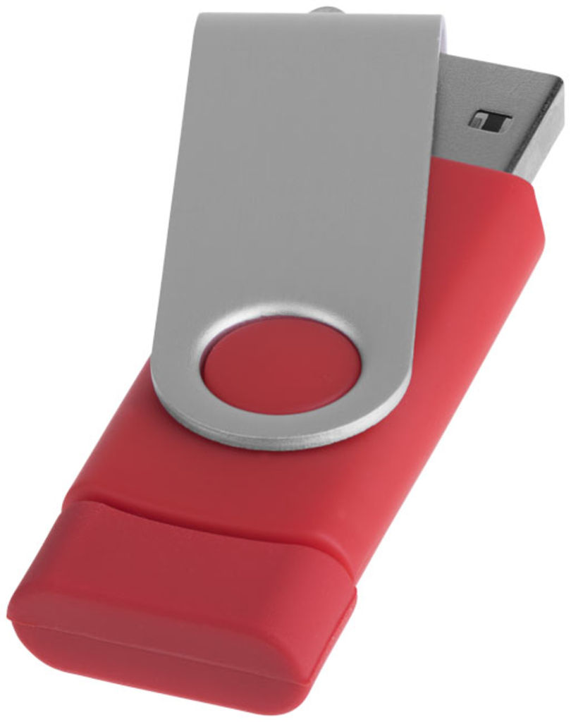 Флешка-твістер 2GB, колір червоний - 1Z20150D-2GB- Фото №4