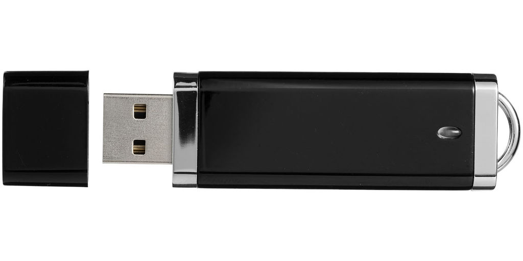 Флешка пластиковая с колпачком 2GB, цвет сплошной черный - 1Z34220D-2GB- Фото №7