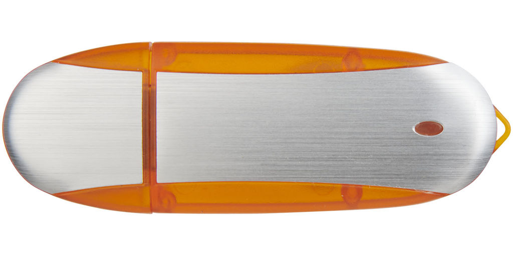 Флешка 16GB, колір помаранчевий, сріблястий - 1Z30581G-16GB- Фото №3