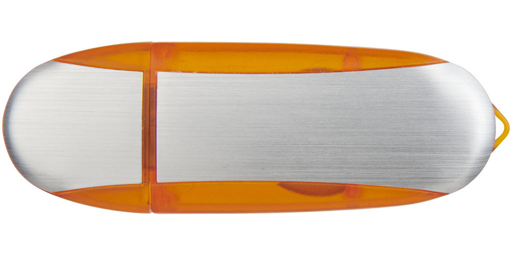 Флешка 16GB, колір помаранчевий, сріблястий - 1Z30581G-16GB- Фото №4