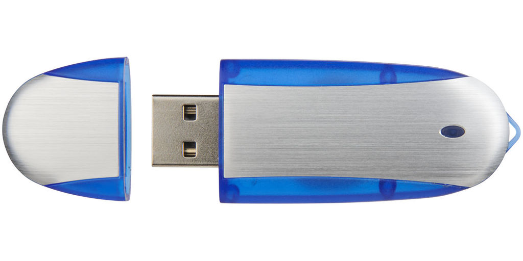 Флешка 16GB, колір синій темний, сріблястий - 1Z38702G-16GB- Фото №2