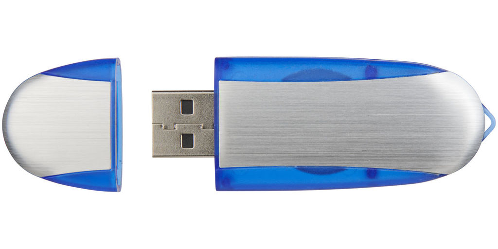Флешка 16GB, колір синій темний, сріблястий - 1Z38702G-16GB- Фото №4