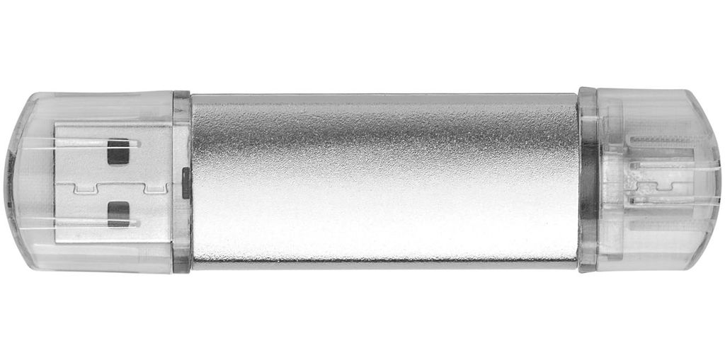 Флешка 16GB, цвет серебристый - 1Z20300D-16GB- Фото №3
