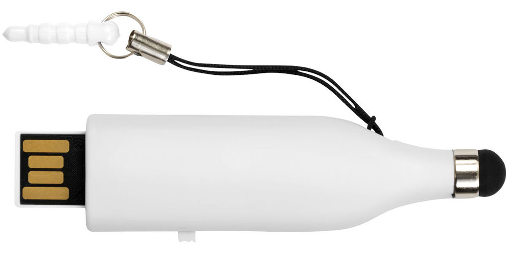 Флешка со стилусом 16GB, цвет белый - 1Z39230D-16GB- Фото №9
