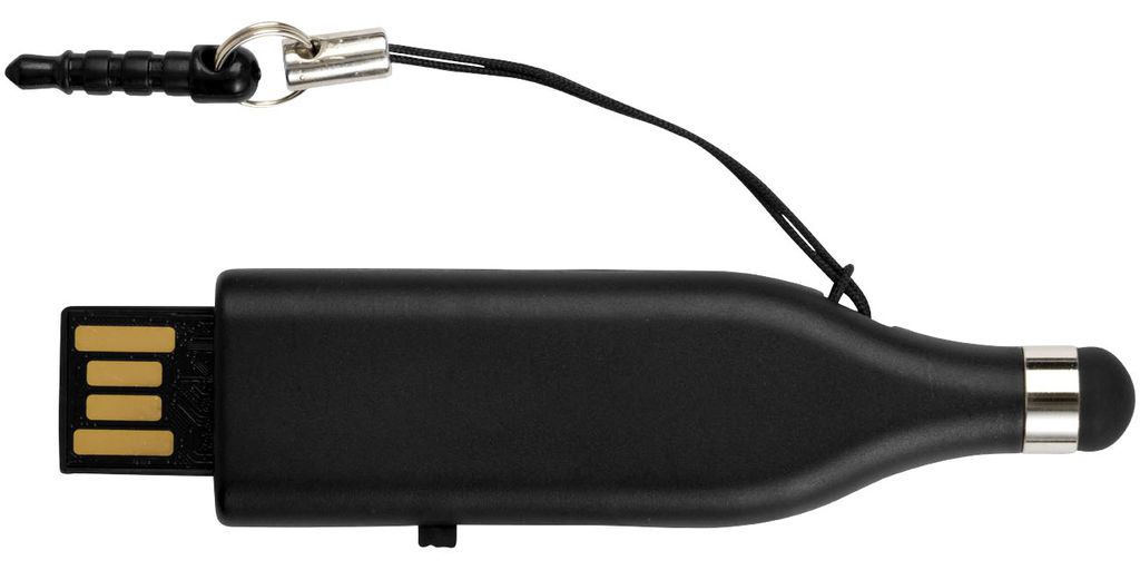 Флешка со стилусом 16GB, цвет сплошной черный - 1Z39231D-16GB- Фото №5